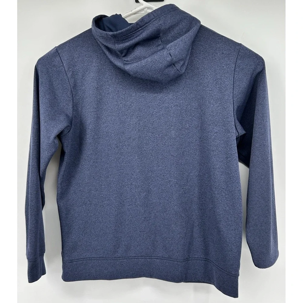 The North Face Graphic Logo Front Hoodie Polyester Blue Men's Large